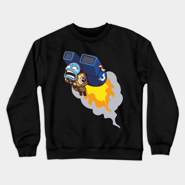 Greater Good Tau With Jetpack Crewneck Sweatshirt by DungeonDesigns